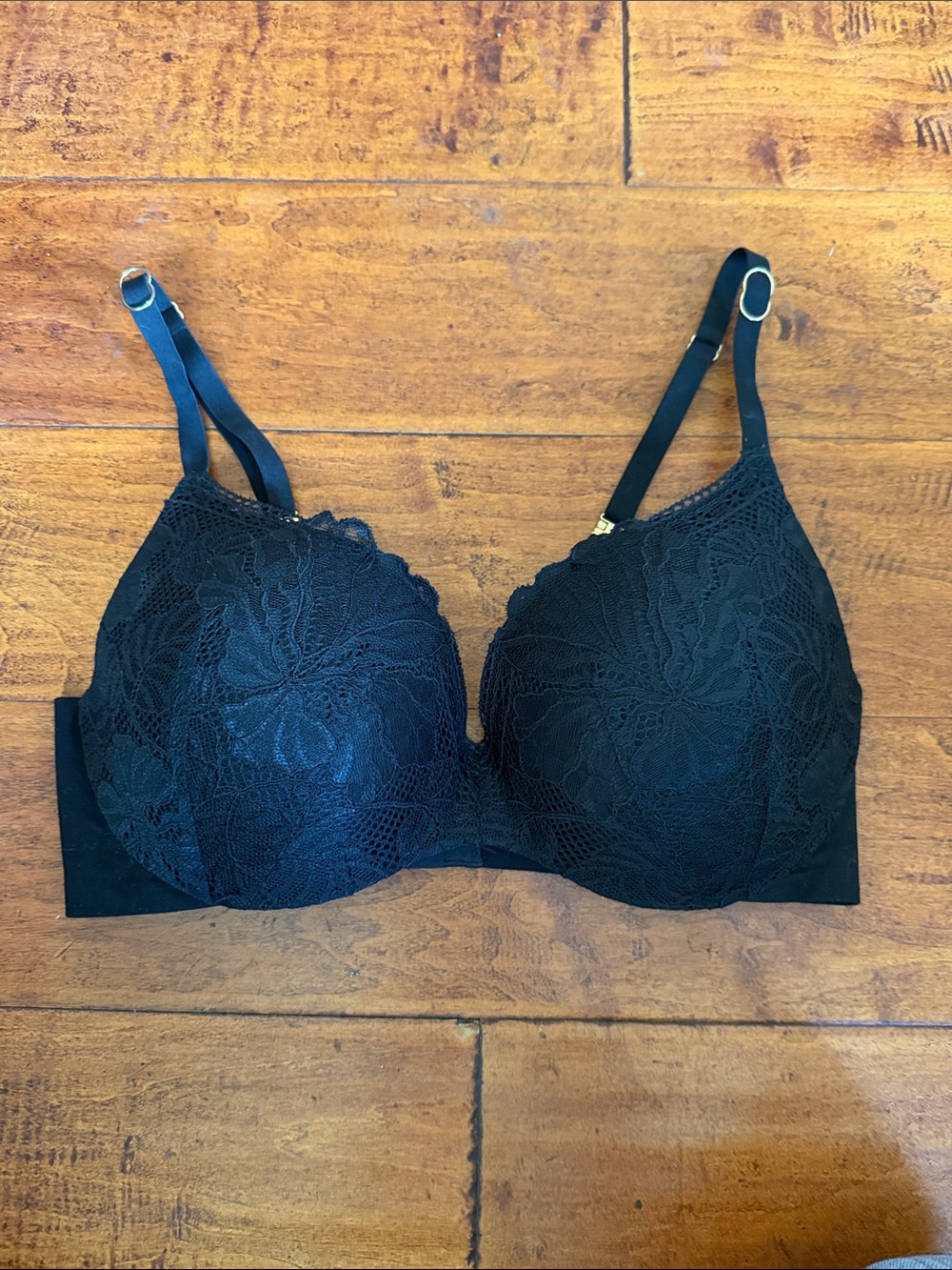 Victoria's Secret Black Lace Molded Bra with underwire